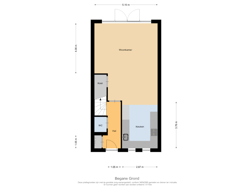 View floorplan of Begane Grond of Verbindelaarsweg 89