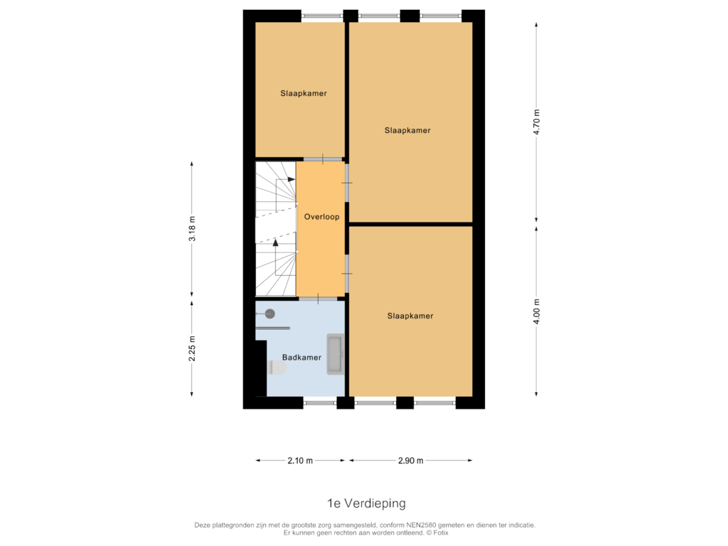 View floorplan of 1e Verdieping of Verbindelaarsweg 89