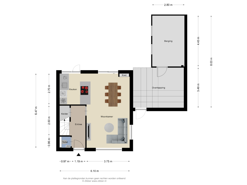 Bekijk plattegrond van Begane Grond van Klompstraat 4