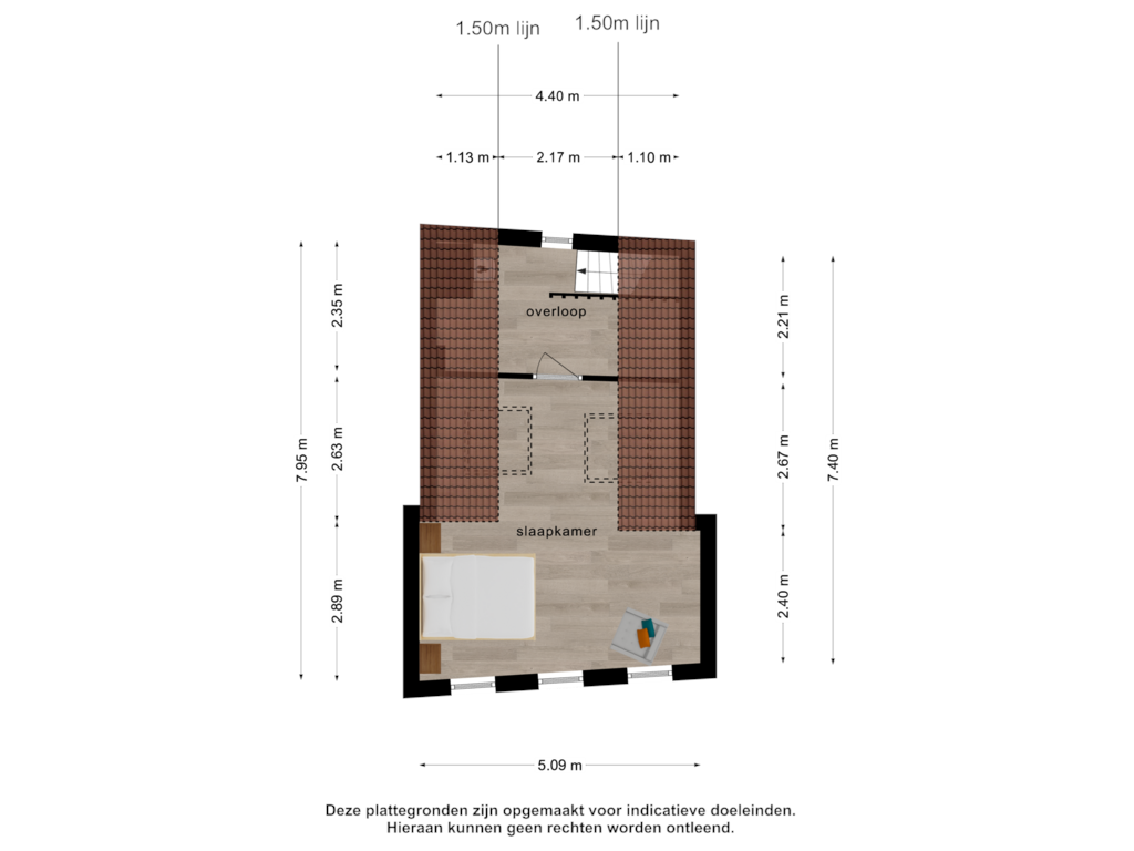 Bekijk plattegrond van 2e verdieping van Noordpoortstraat 3