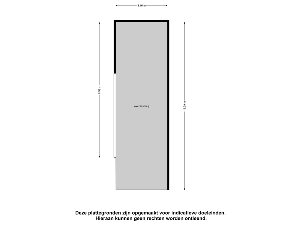 Bekijk plattegrond van Overkapping van van Bourgondiëlaan 56