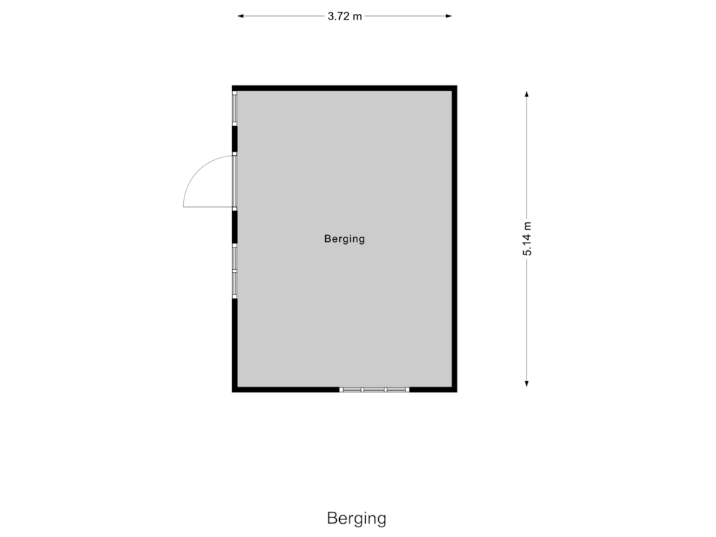 Bekijk plattegrond van Berging van Ring 22