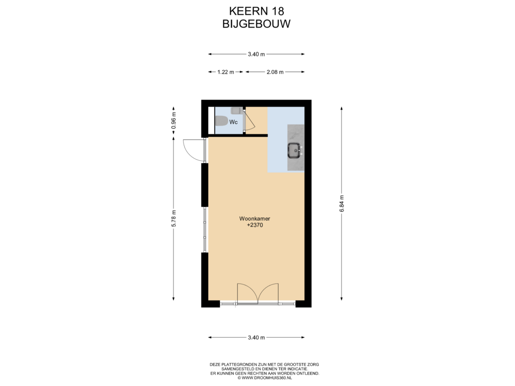 Bekijk plattegrond van Bijgebouw van Keern 18