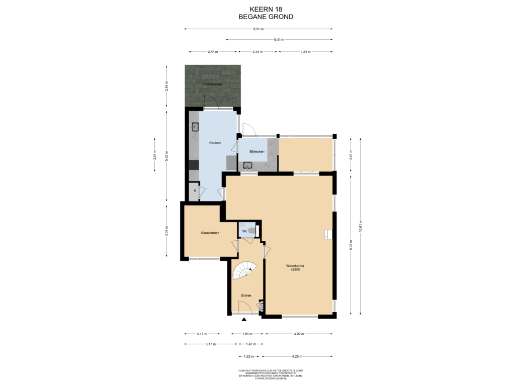 Bekijk plattegrond van Begane grond van Keern 18