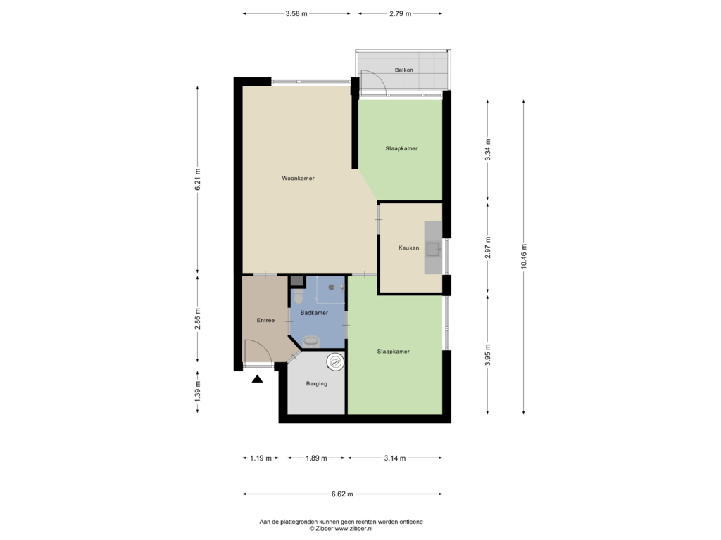 Bekijk plattegrond van Appartement van Henegouwen 59