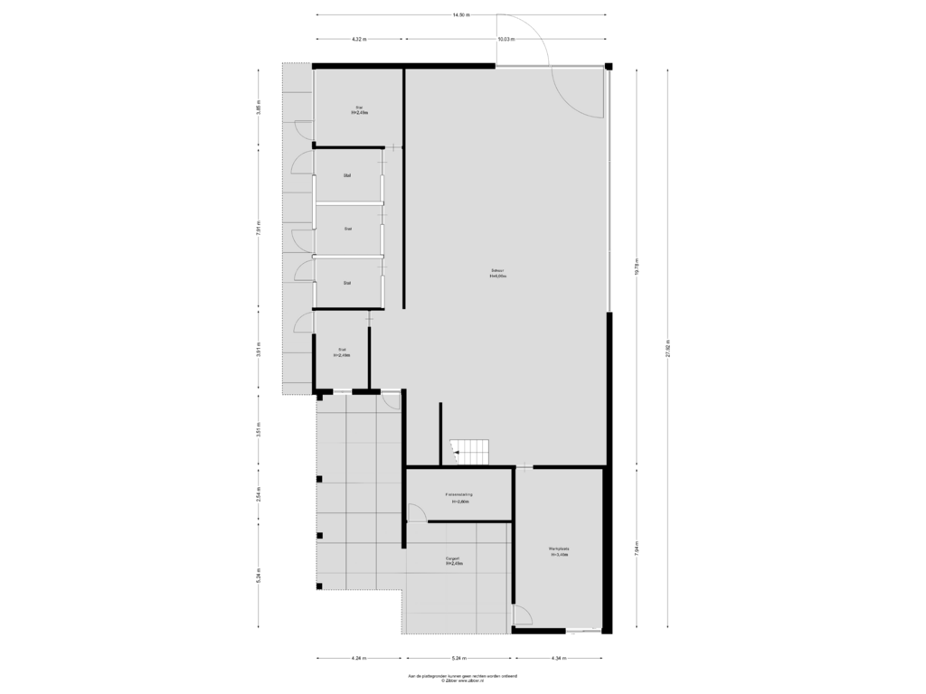 Bekijk plattegrond van Schuur van Veerweg 8