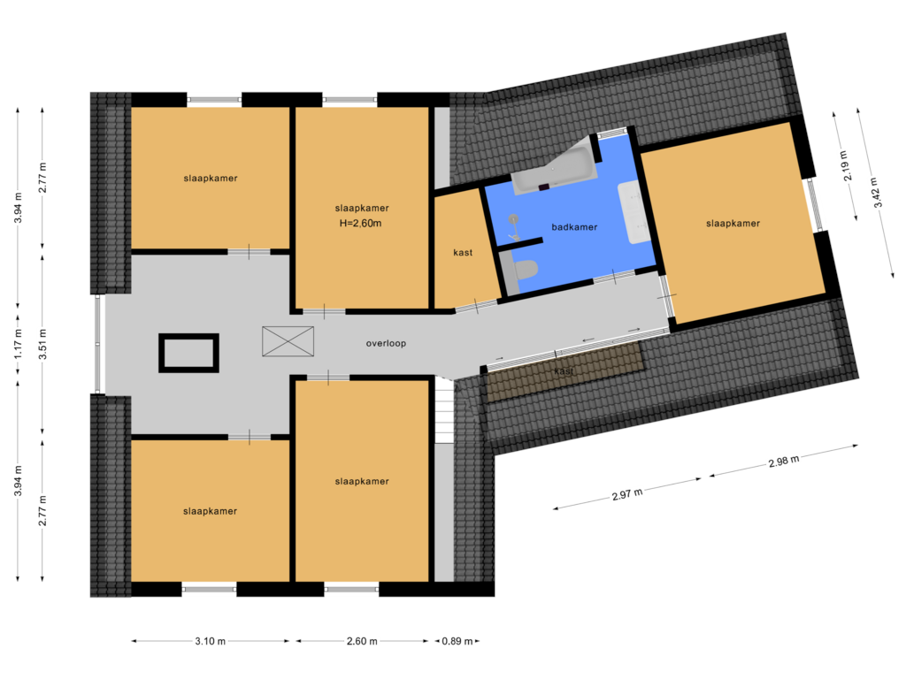 Bekijk plattegrond van Eerste verdieping van Schotkamp 30