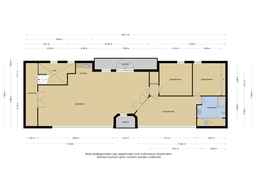 Bekijk plattegrond van Bijgebouw-1e verdieping 1 van Lageweg 25