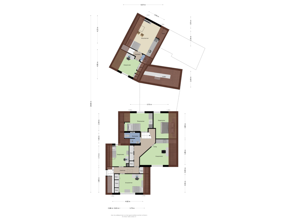 Bekijk plattegrond van Eerste Verdieping van Postweg 52