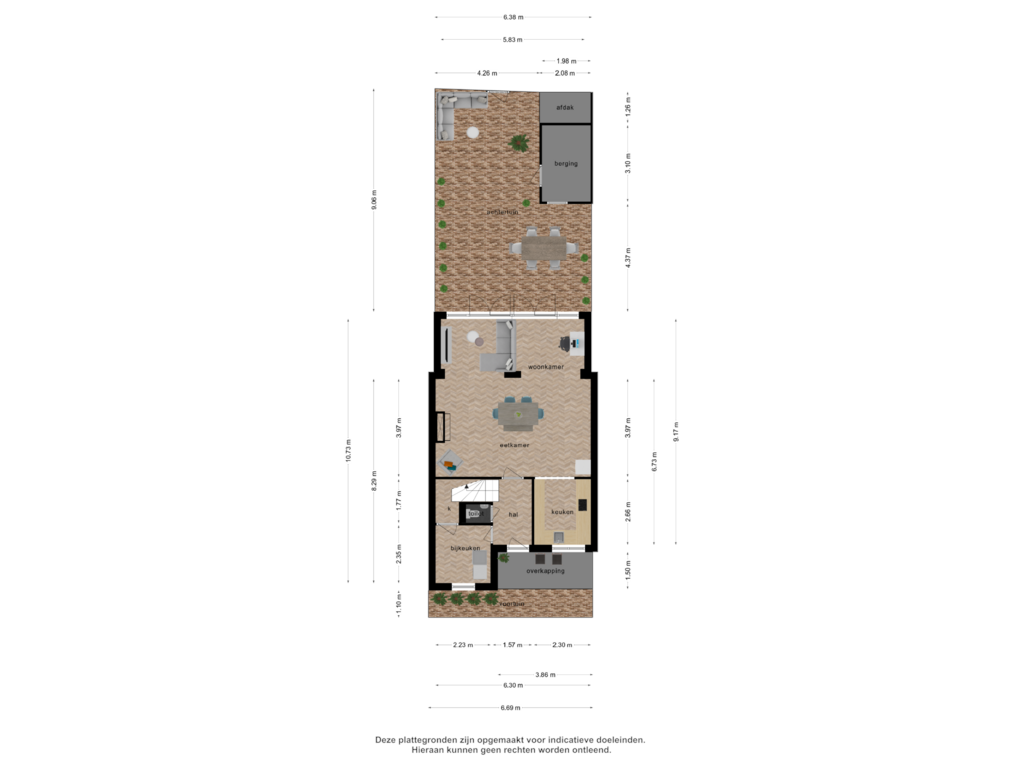 View floorplan of Overzicht woning of Cimburgalaan 92