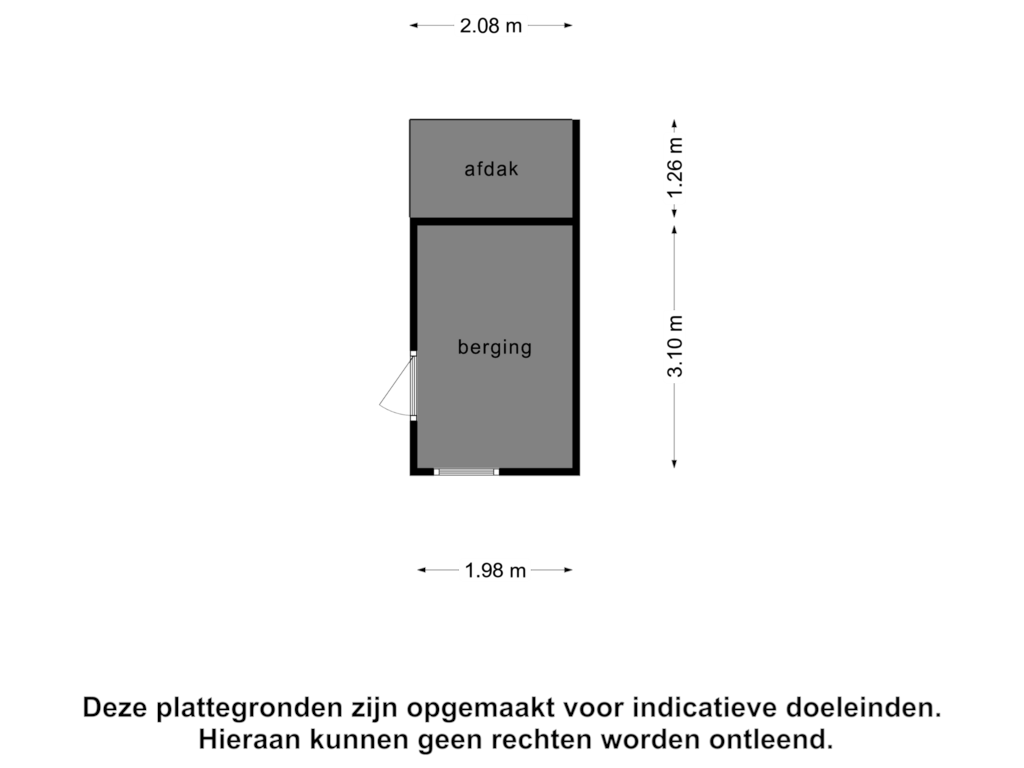 View floorplan of Berging of Cimburgalaan 92