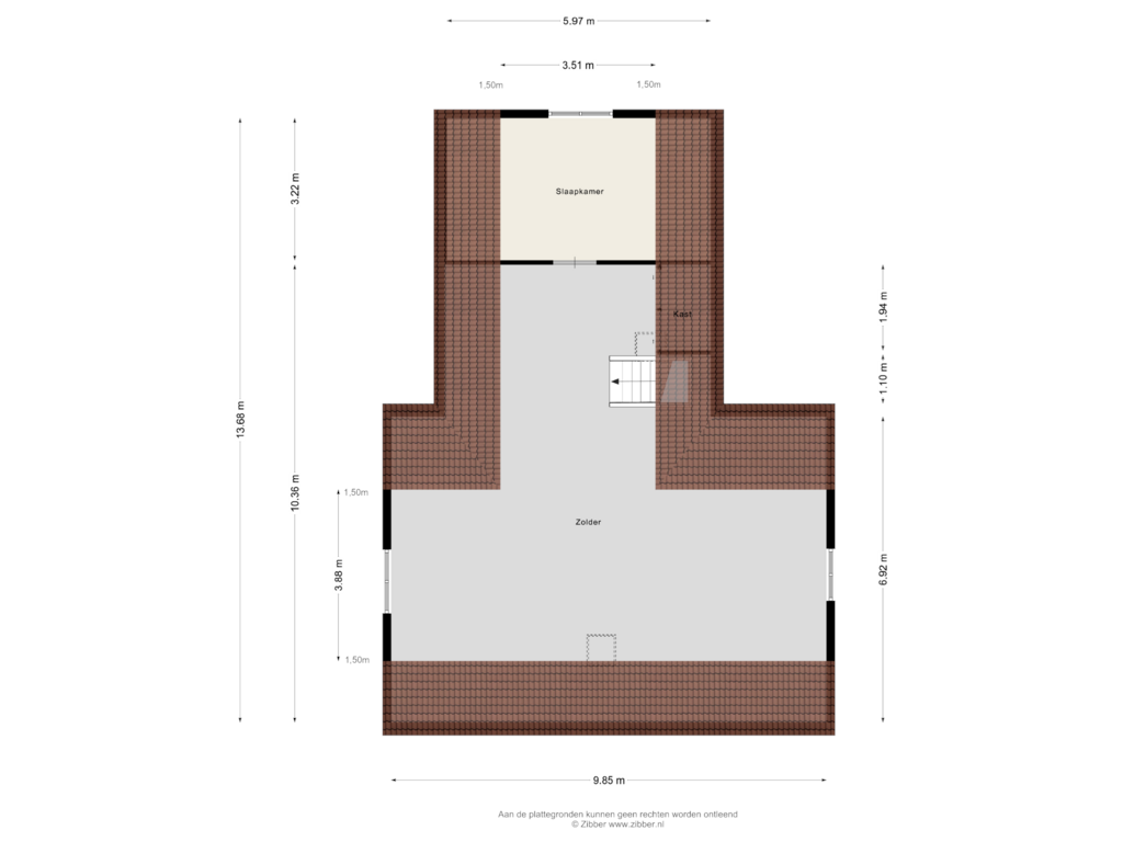 Bekijk plattegrond van Eerste Verdieping van Herman Buismanlaan 26