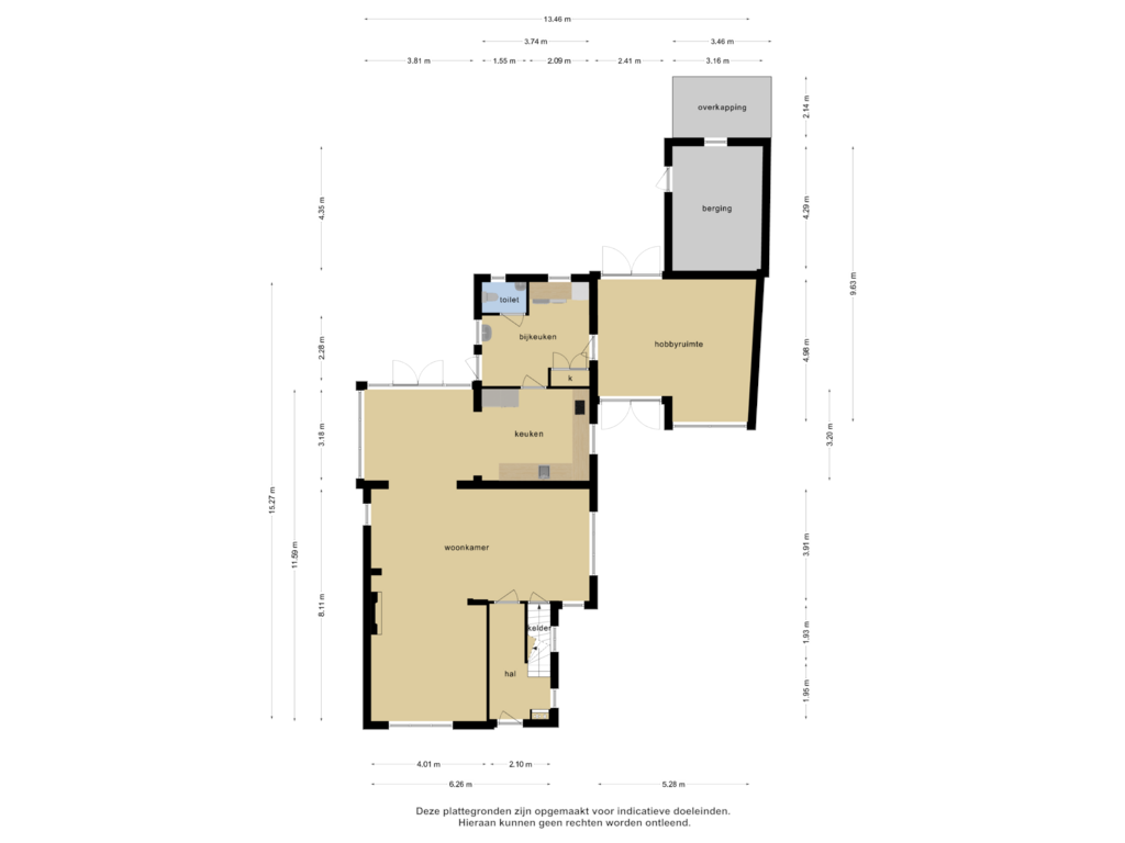 View floorplan of Begane grond of Dokter Rauppstraat 24