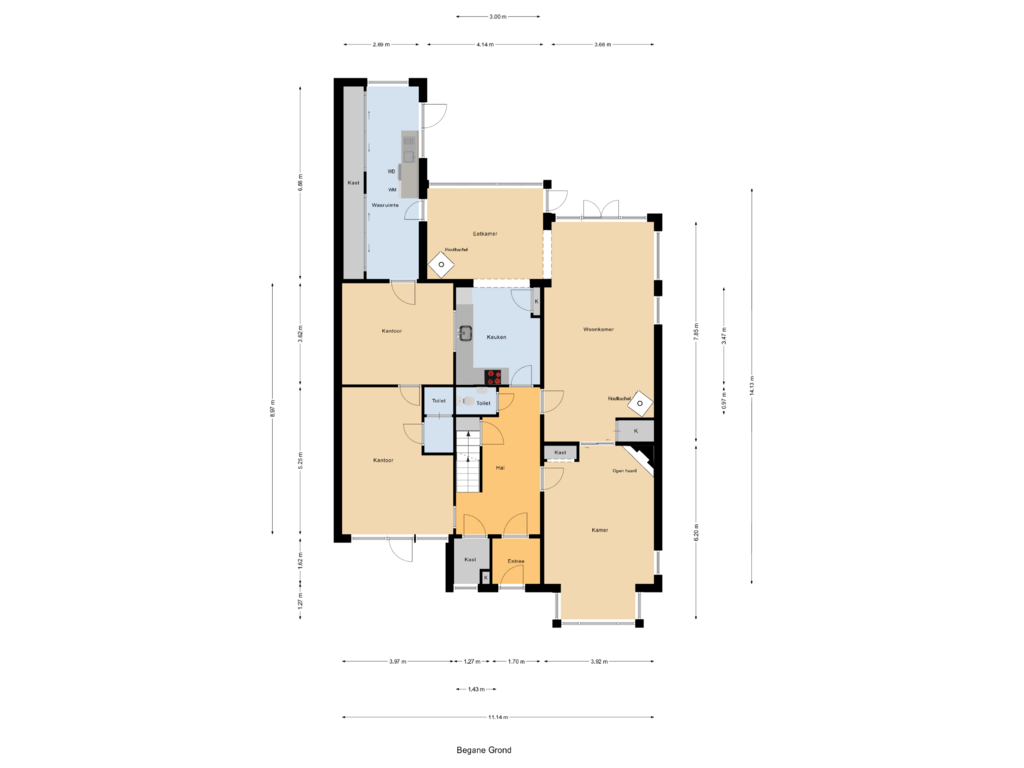 Bekijk plattegrond van Begane Grond van 's-Heer Hendrikskinderendijk 92