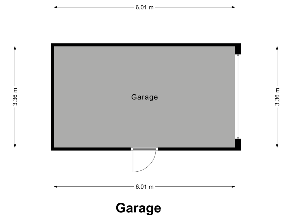 View floorplan of Garage of Veldbrand 1