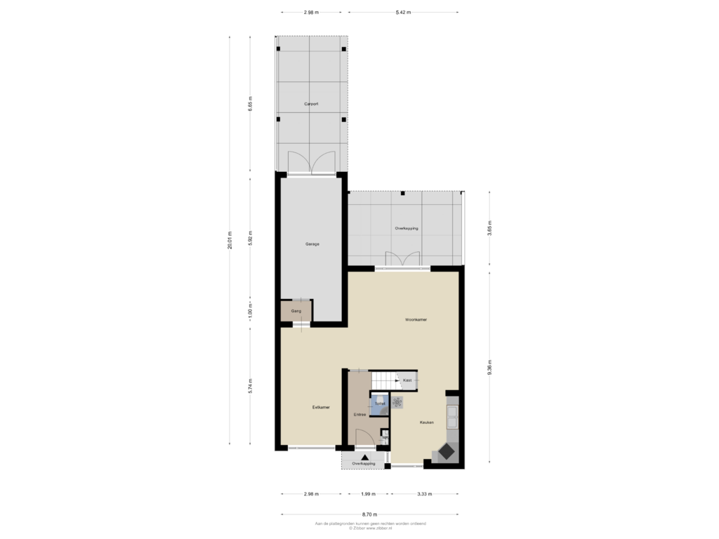 Bekijk plattegrond van Begane grond van Standaardmolenerf 11