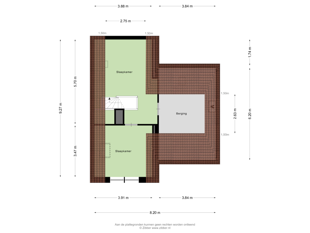 Bekijk plattegrond van Tweede Verdieping van Tungeler Dorpsstraat 47