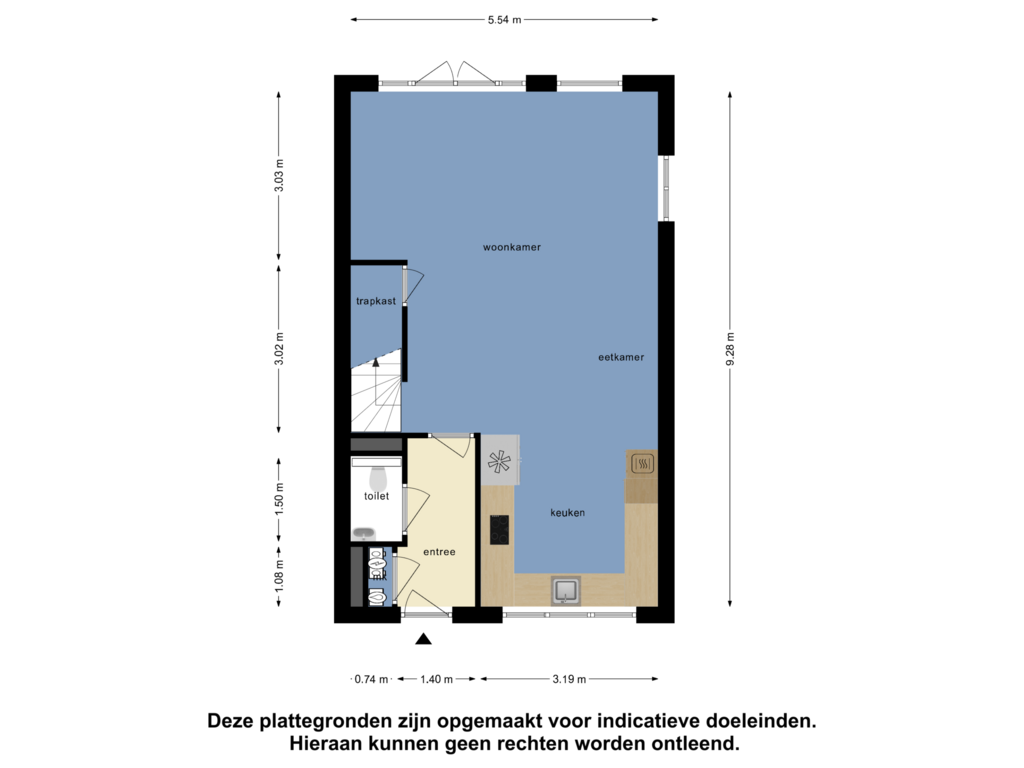 Bekijk plattegrond van Begane Grond van Dijkgraafstraat 28