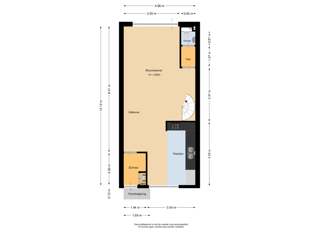 Bekijk plattegrond van Begane grond van Koolmees 232