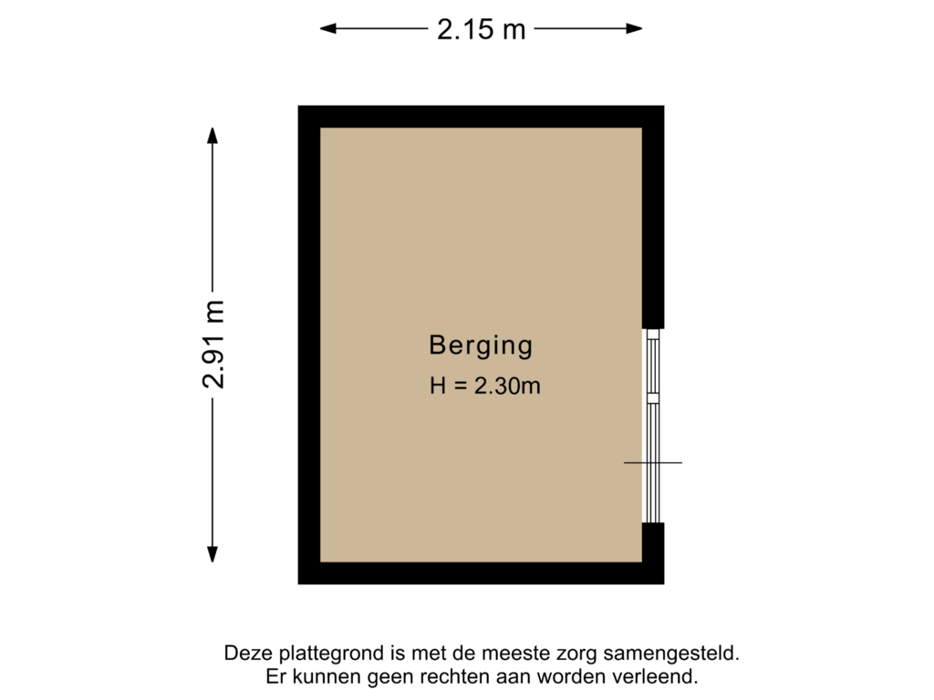 Bekijk plattegrond van Berging van Koolmees 232