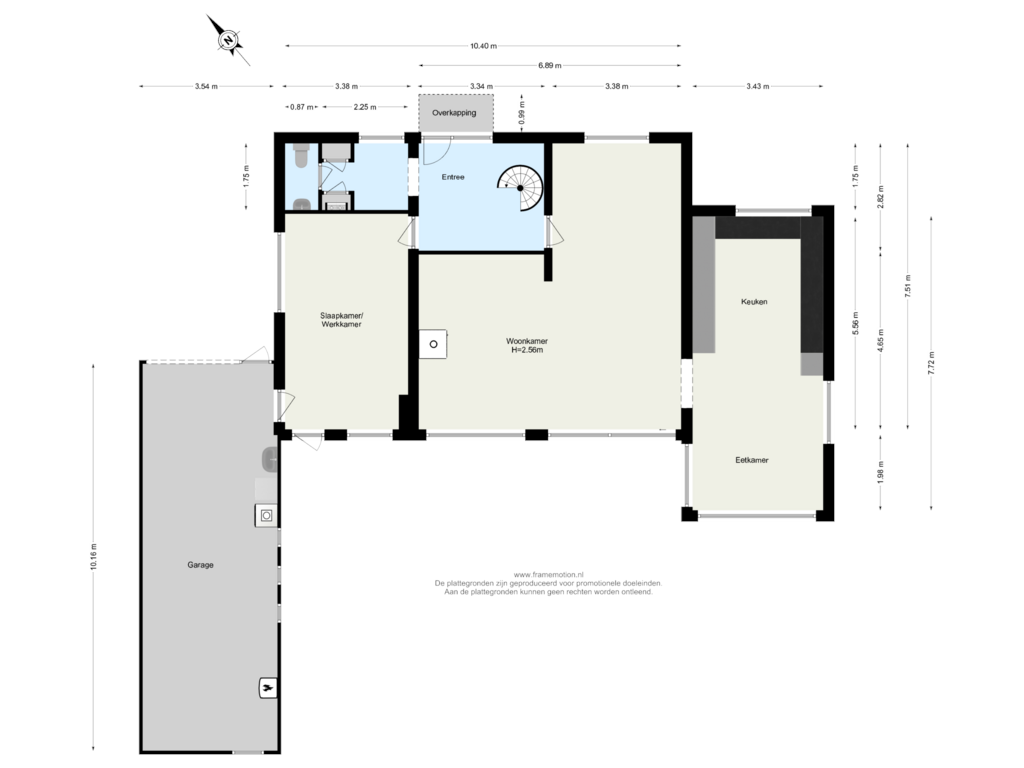 Bekijk plattegrond van Begane Grond van Mr P D Kleylaan 5