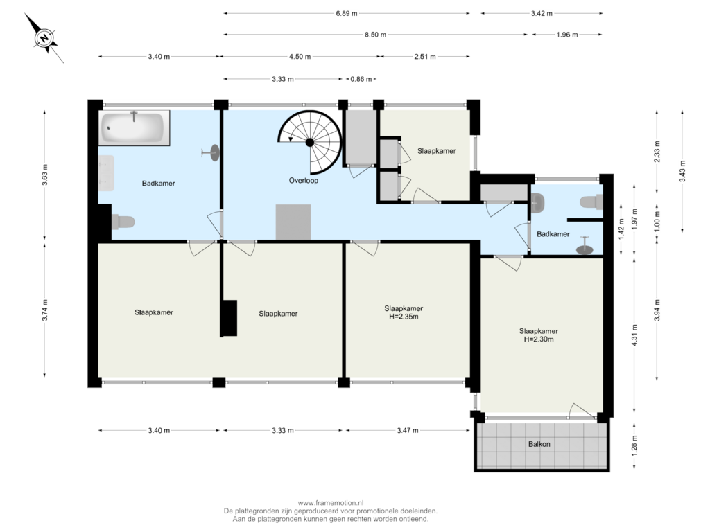 Bekijk plattegrond van Verdieping 1 van Mr P D Kleylaan 5