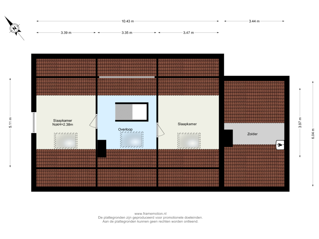 Bekijk plattegrond van Verdieping 2 van Mr P D Kleylaan 5