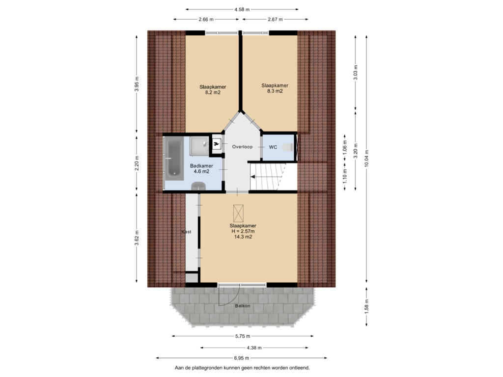 Bekijk plattegrond van 1e Verdieping van Pharshoeke 14