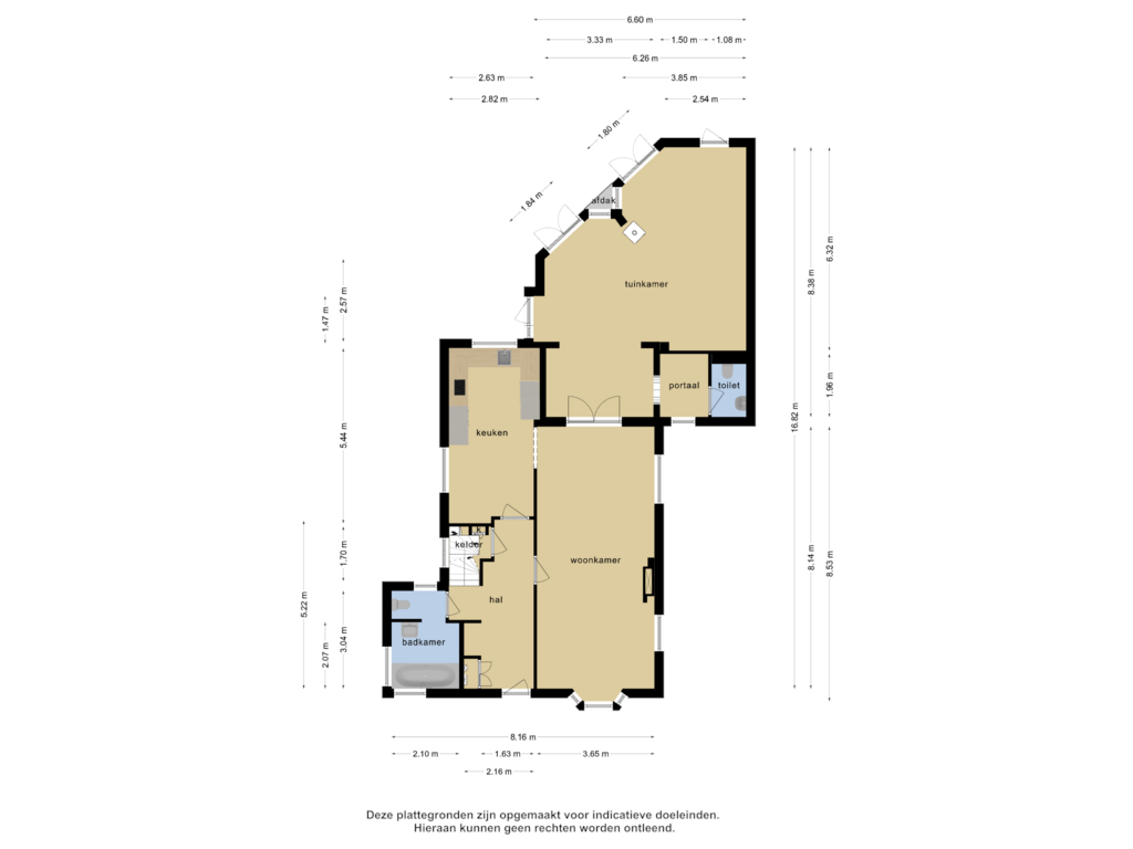 Bekijk plattegrond van Begane grond van Hondevoort 6