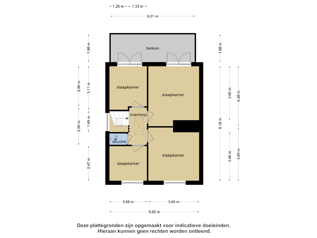 Bekijk plattegrond van 1e verdieping van Hondevoort 6