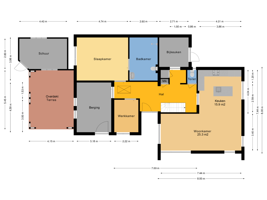 Bekijk plattegrond van Begane grond van Ten Utlodreef 5