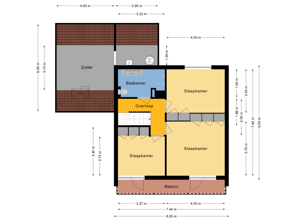 Bekijk plattegrond van 1e Verdieping van Ten Utlodreef 5