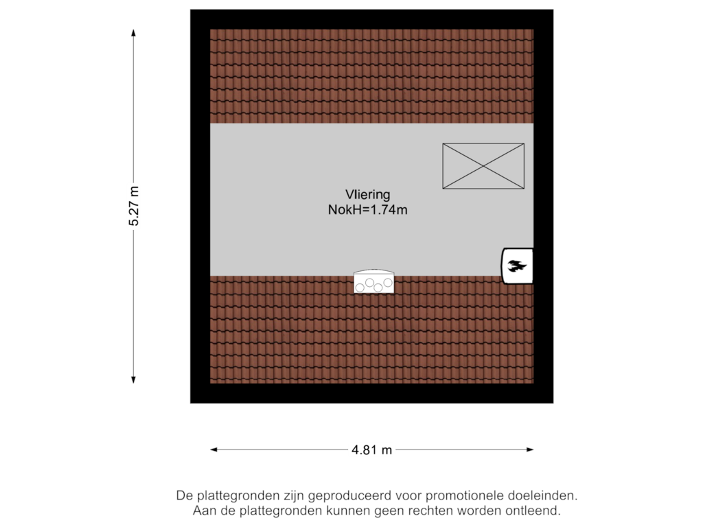 View floorplan of Vliering of Dordtsestraatweg 749-B