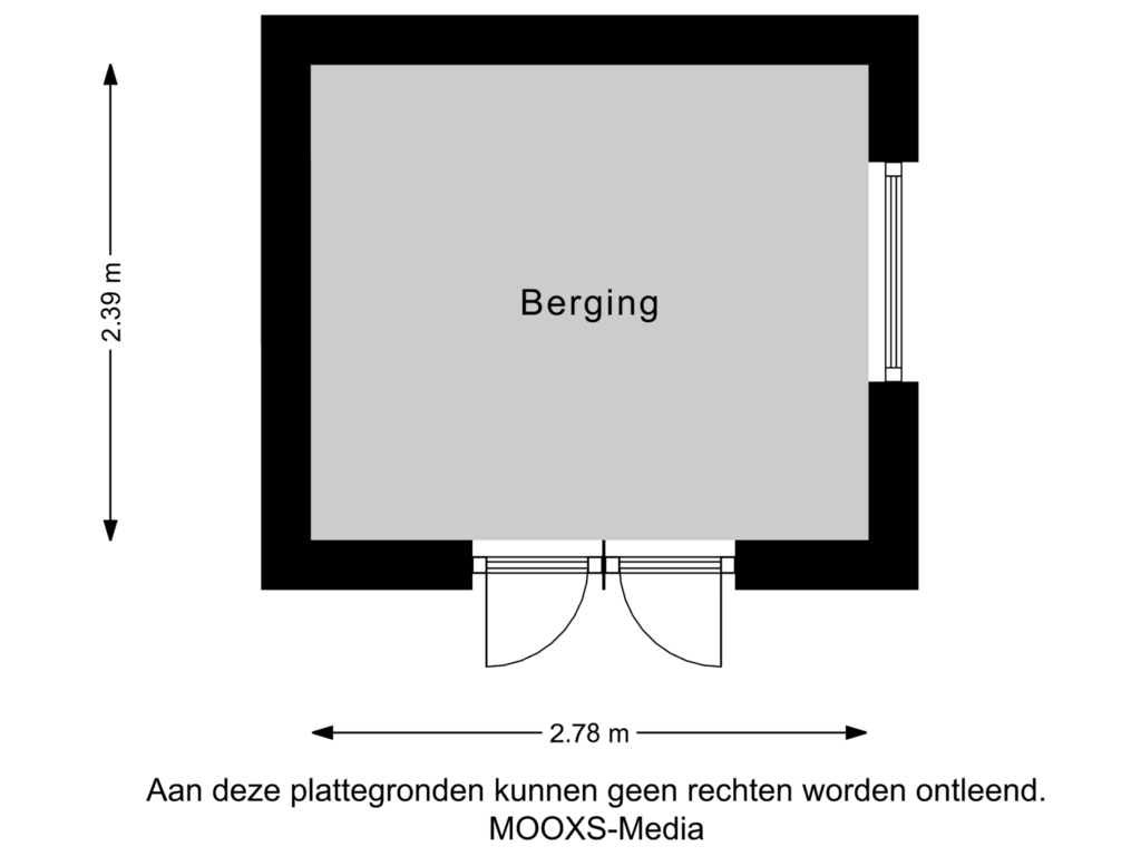 Bekijk plattegrond van berging van Narcisstraat 4