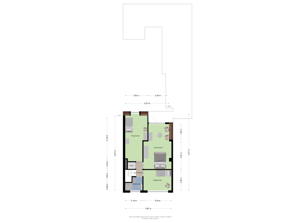 Bekijk plattegrond van Eerste Verdieping van Veedijk 10