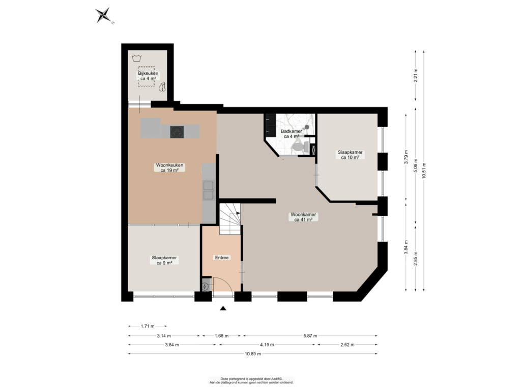 Bekijk plattegrond van Begane grond van Duikerstraat 11