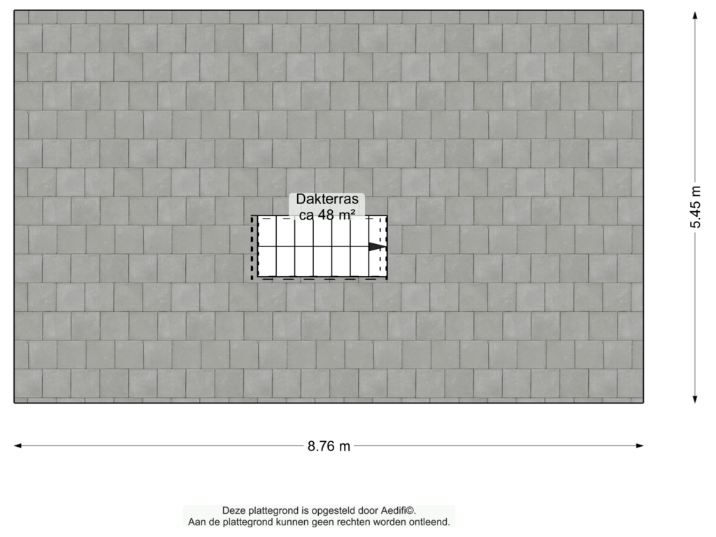 Bekijk plattegrond van Dakterras van Duikerstraat 11