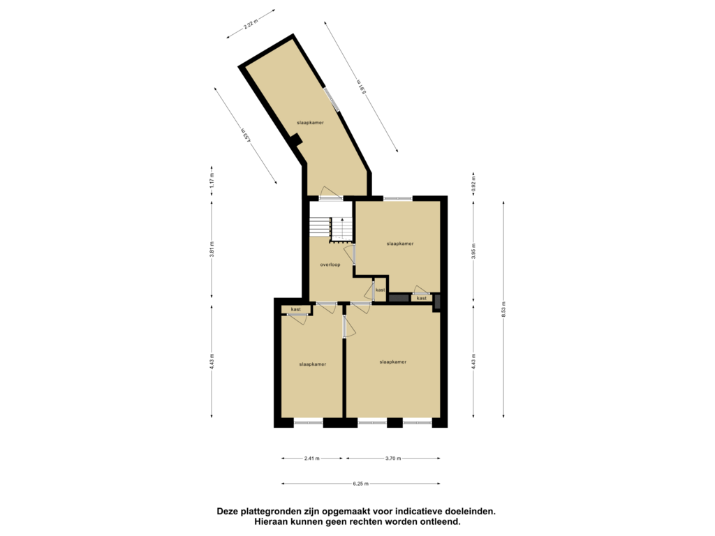 Bekijk plattegrond van Eerste Verdieping van Paul Krugerstraat 15