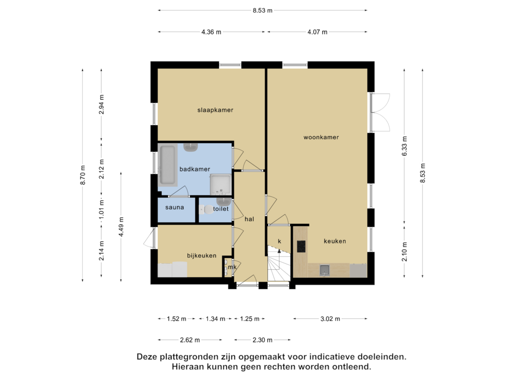 Bekijk plattegrond van Begane grond van Roegte 17