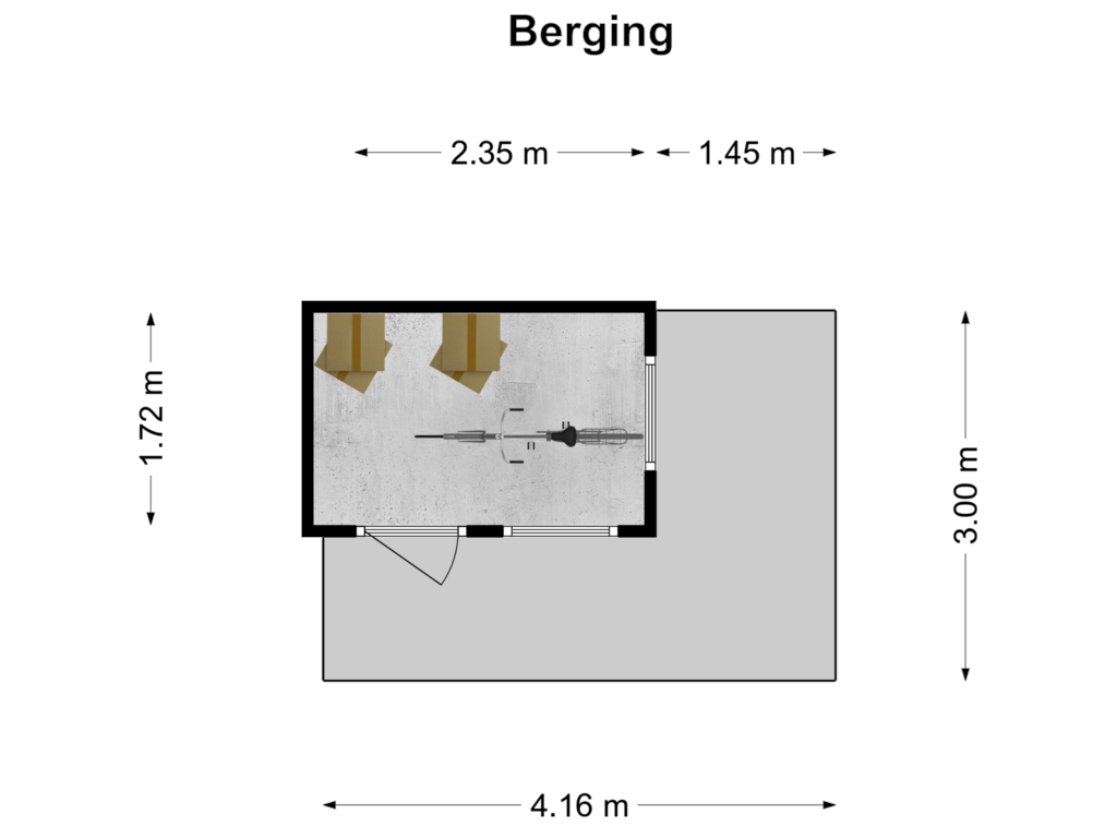 Bekijk plattegrond van Berging van Vos 4