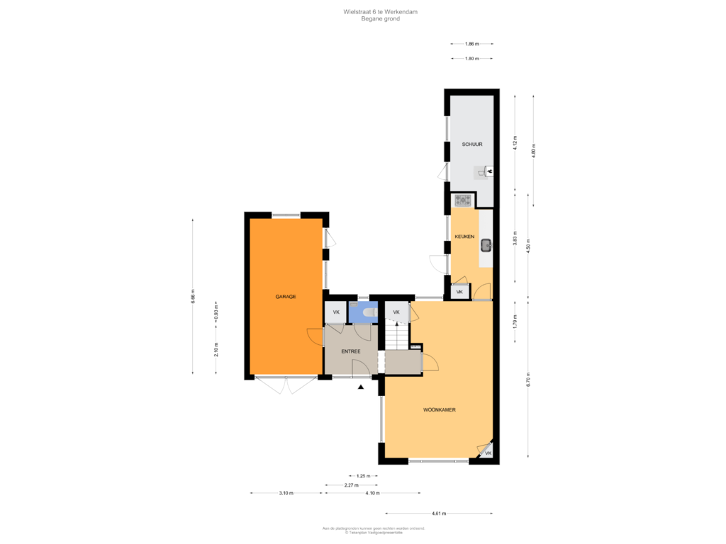 Bekijk plattegrond van Begane grond van Wielstraat 6