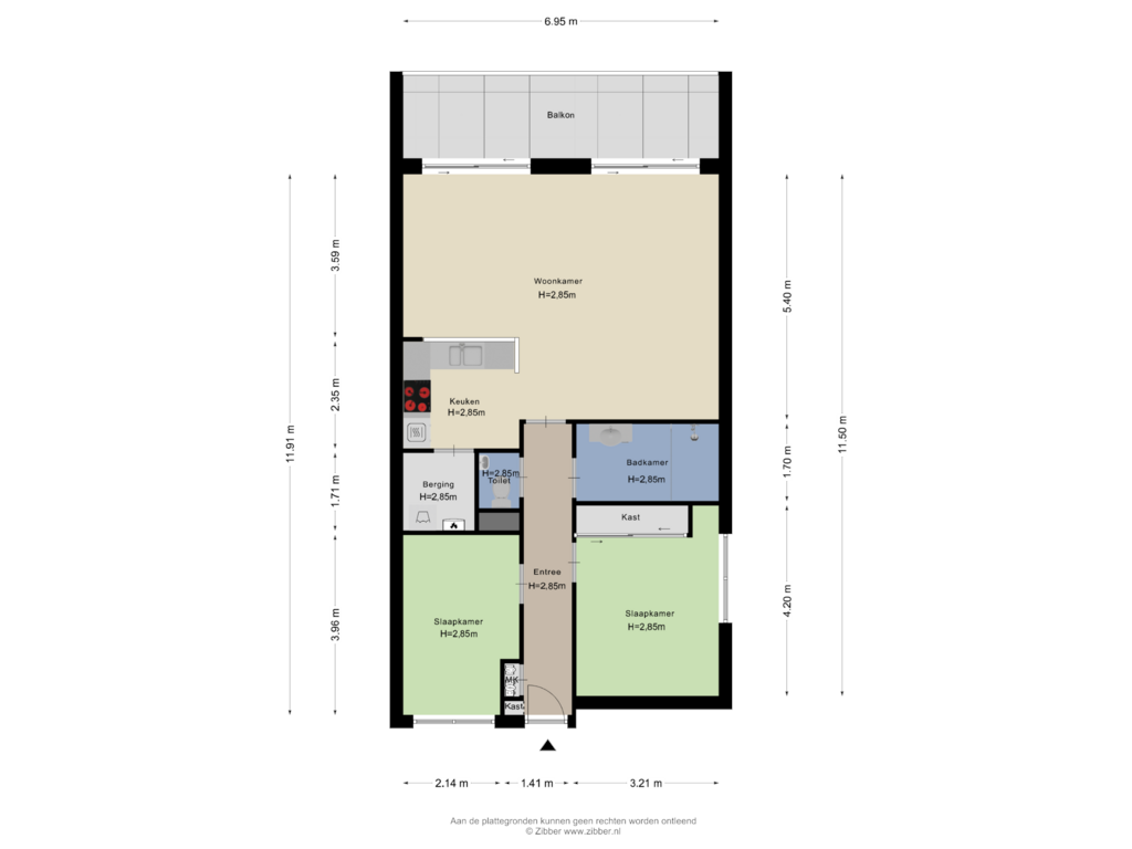 Bekijk plattegrond van Appartement van Dr Wibautplein 130