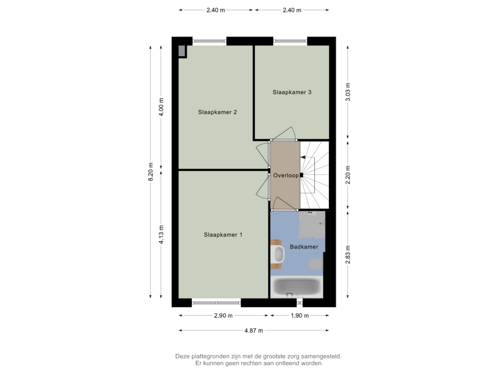 Bekijk plattegrond van Eerste verdieping van Dudokhof 47