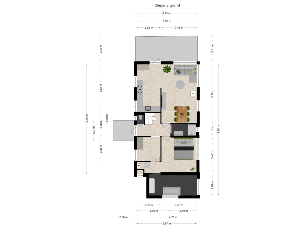 Bekijk plattegrond van Begane grond van Vos 4