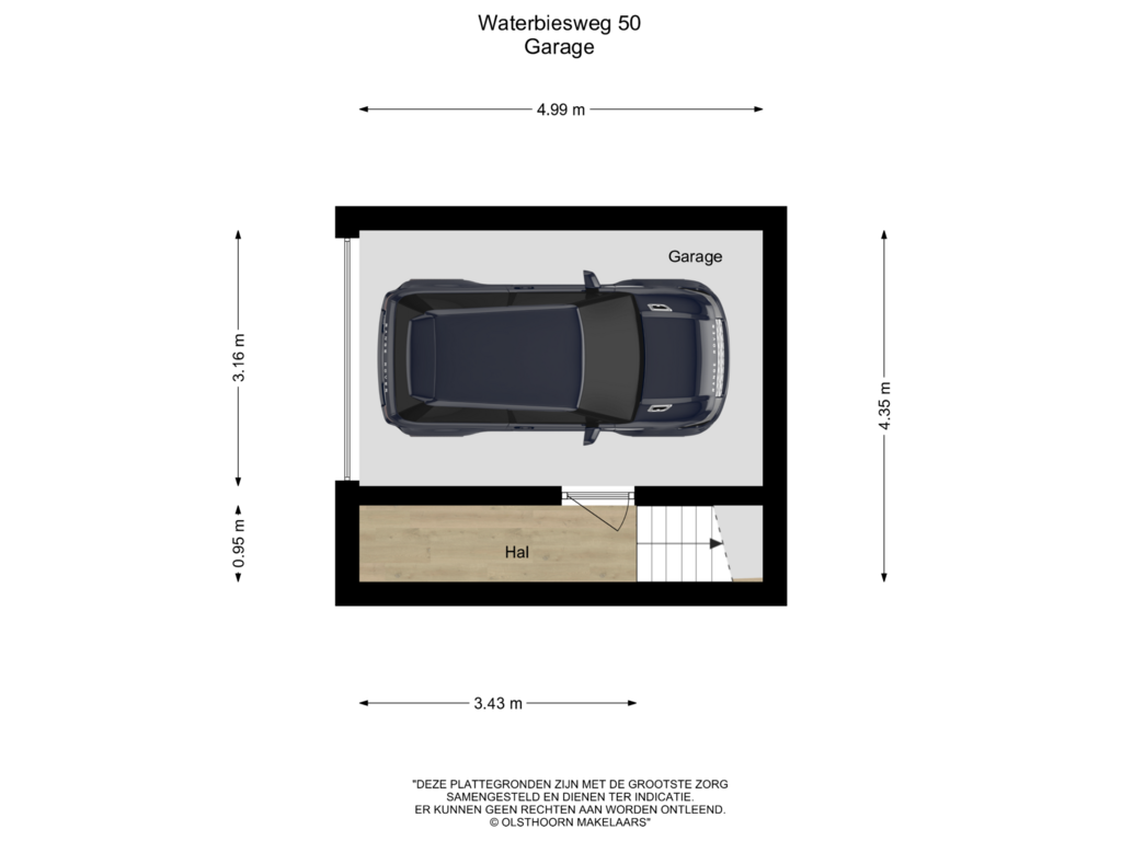 View floorplan of Garage of Waterbiesweg 50