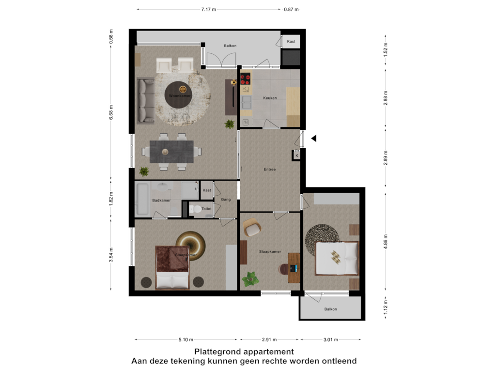 Bekijk plattegrond van Appartement van Grote Spie 215