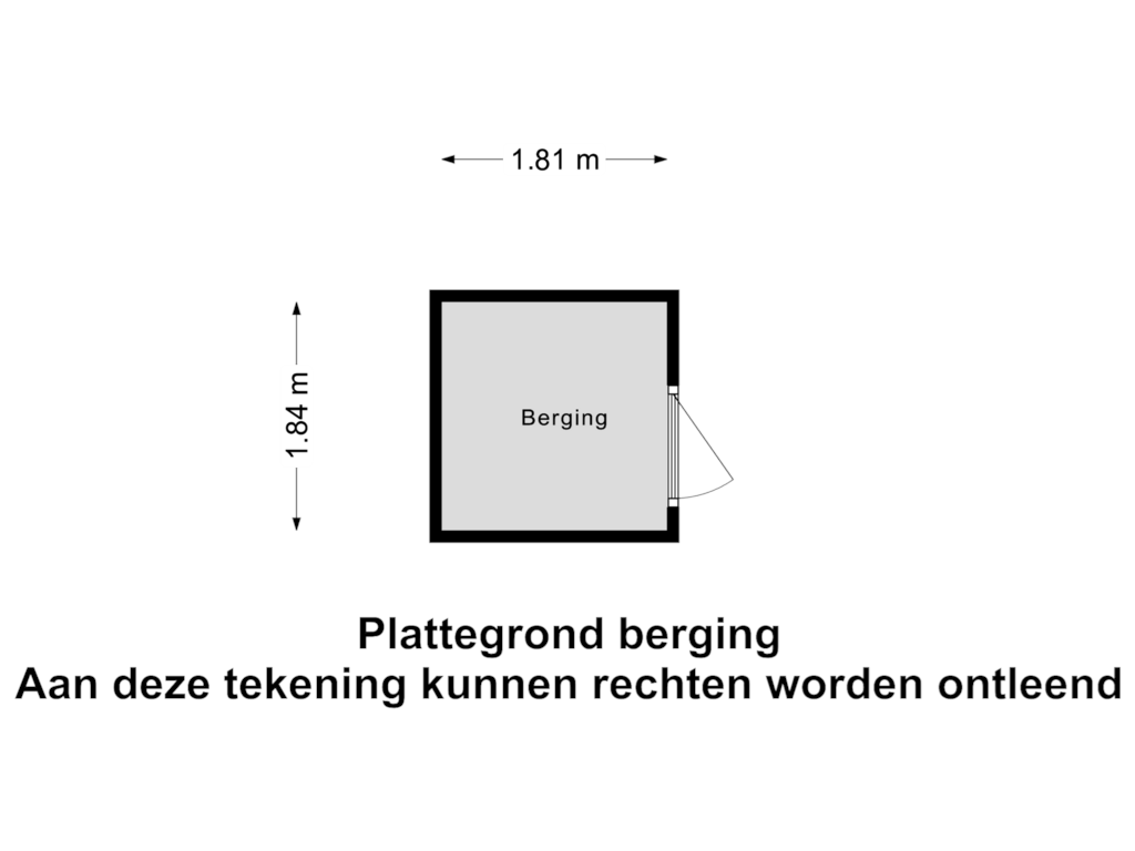 Bekijk plattegrond van Berging van Grote Spie 215