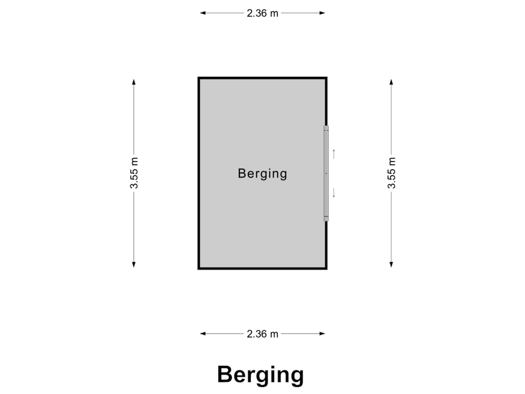 Bekijk plattegrond van Berging van Teggert 25