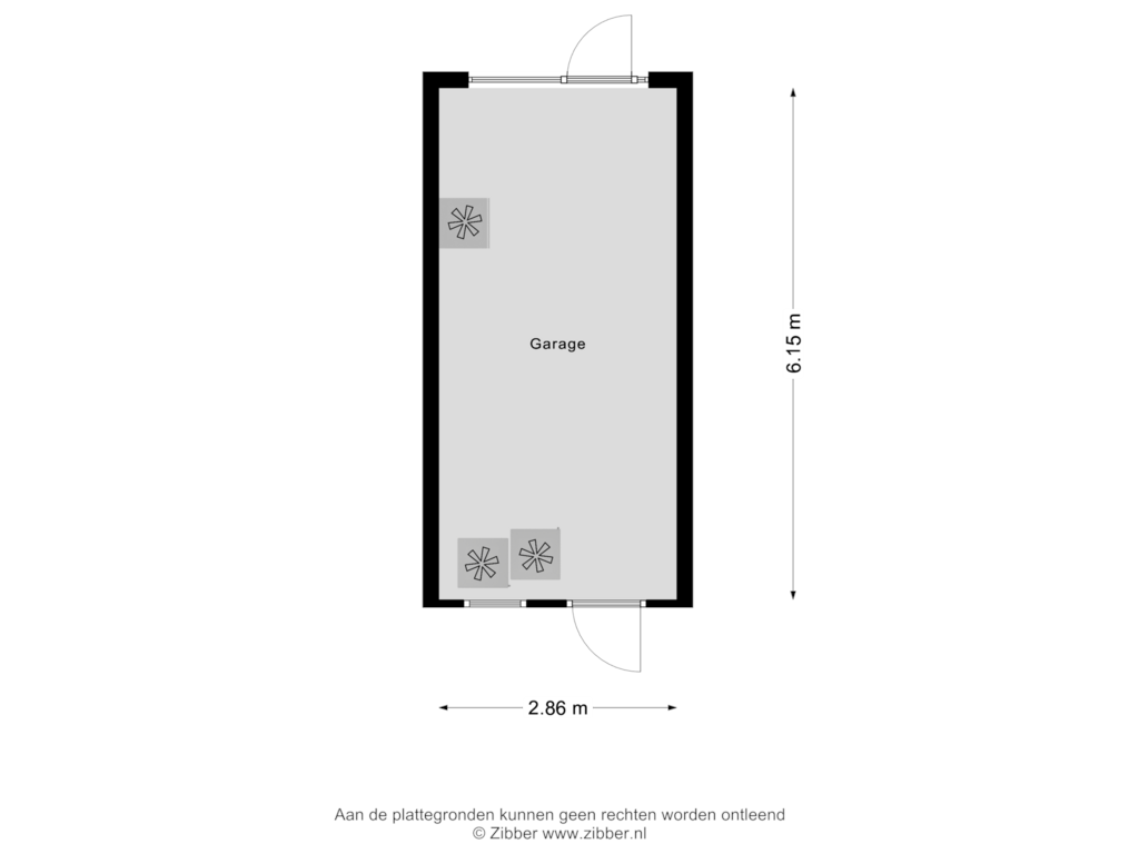 View floorplan of Garage of Marsstraat 3