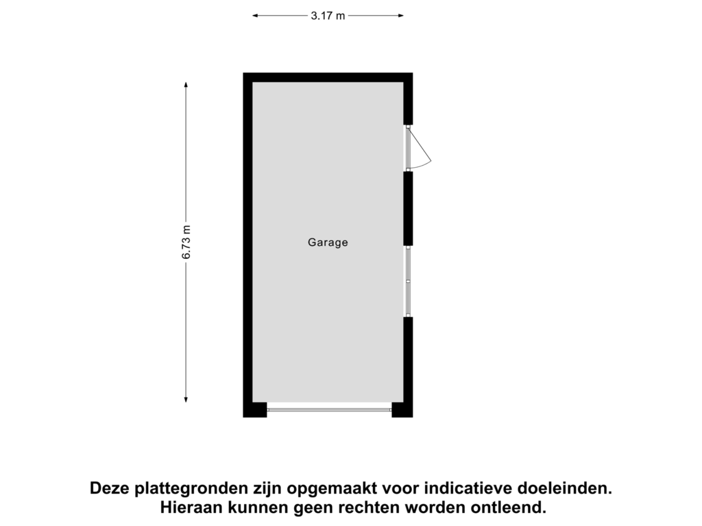 Bekijk plattegrond van Garage van Bonekruidstraat 26